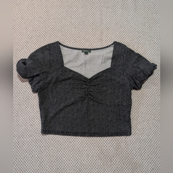 Wild Fable Black and White Polka Dot Blouse - Picture 4 of 10